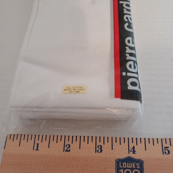 NEW Vintage Pierre Cardin Men's Handkerchiefs 100% Cotton Package of 13 - Picture 5 of 6